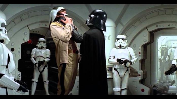 Darth Vader in una scena di Guerre Stellari Darth Vader è l'antagonista di Guerre Stellari