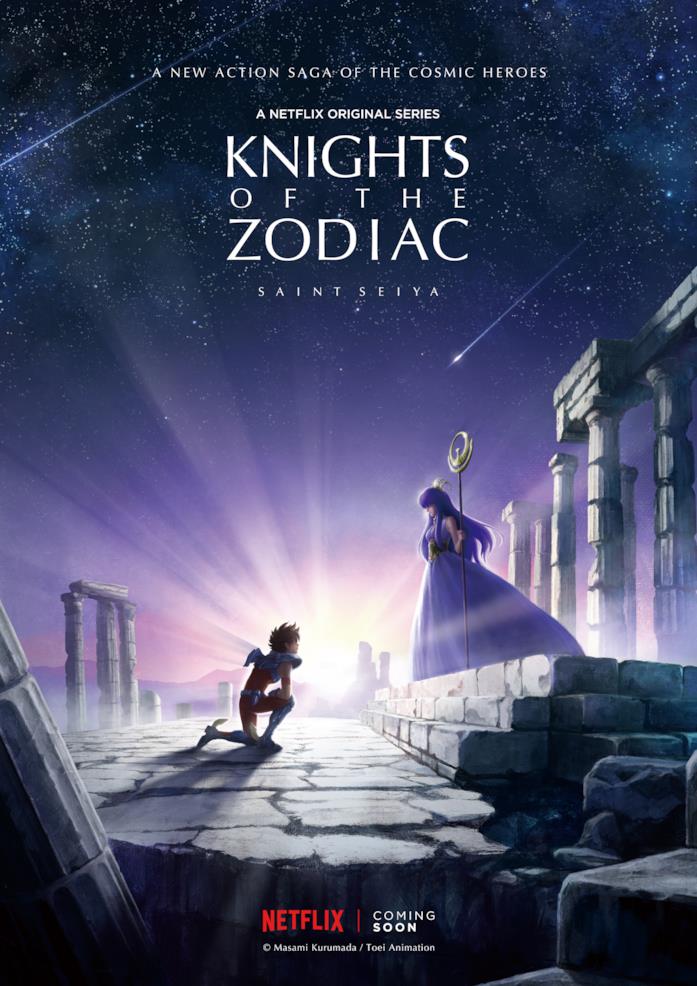 Knights of the Zodiac: Saint Seiya, il primo teaser poster Seiya di Pegasus e la dea Atena nel teaser poster di Knights of the Zodiac: Saint Seiya