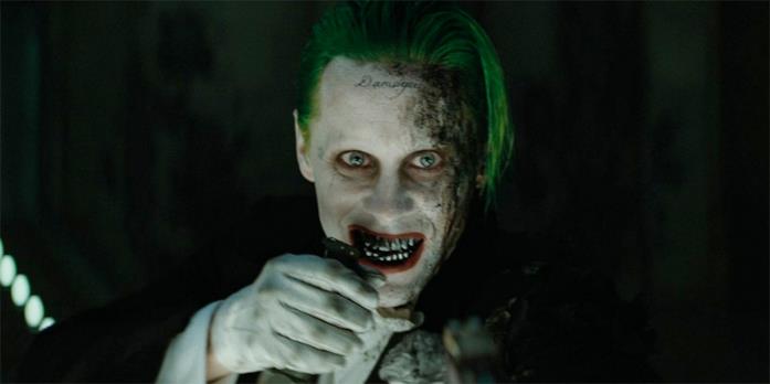 Jared Leto nei panni del Joker non ha avuto seguito Primo piano di Jared Leto truccato da Joker