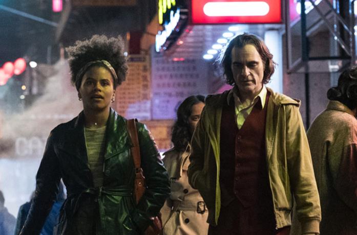 Joaquin Phoenix e Zazie Beetz in Joker
