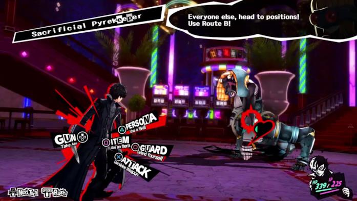 Joker di Persona 5 arriva anche in Super Smash Bros. Ultimate Un'immagine da una battaglia di Persona 5
