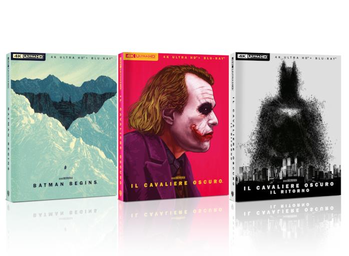 Il Cavaliere Oscuro, la trilogia in una speciale edizione Home Video Le copertine della limited edition della saga de Il Cavaliere Oscuro