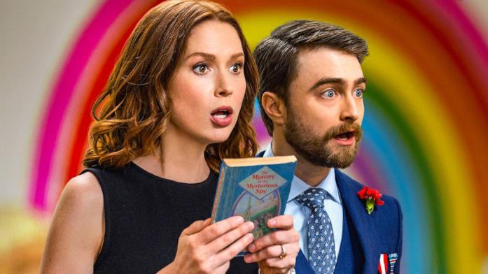 Ellie Kemper e Daniel Radcliffe in Unbreakable Kimmy Schmidt: Kimmy vs. the Reverend