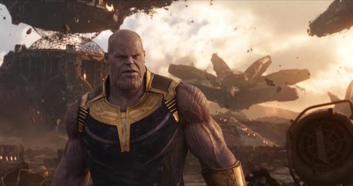 Thanos su Titano in Avengers: Infinity War