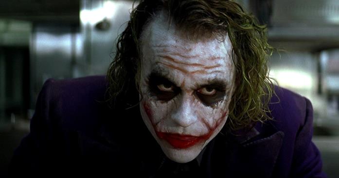 Heath Ledger, il Joker ne Il Cavaliere Oscuro Il Cavaliere Oscuro: il Joker