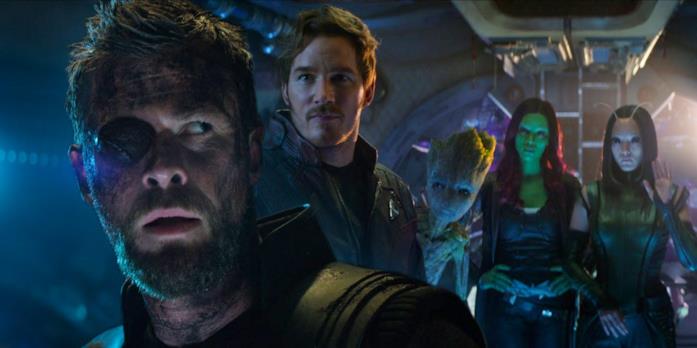 Thor assieme ai Guardiani nel trailer di Infinity War Chris Hemsworth e il cast di Guardiani della Galassia Vol. 2
