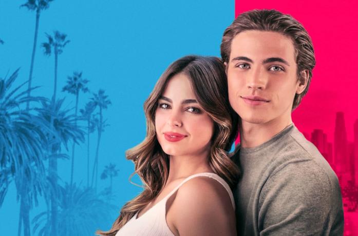 Addison Rae e Tanner Buchanan nel poster di He's All That