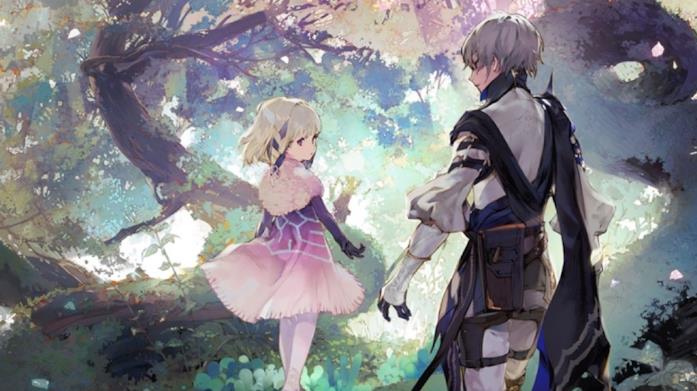 I protagonisti di Oninaki in un concept art del gioco