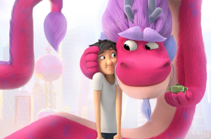 Una scena del film d'animazione Il drago dei desideri