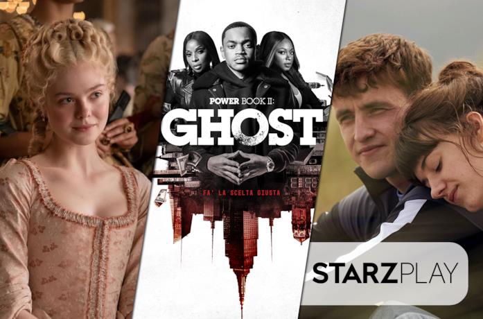 Da sinistra le immagini promozionali di The Great, Power Book II e Normal People