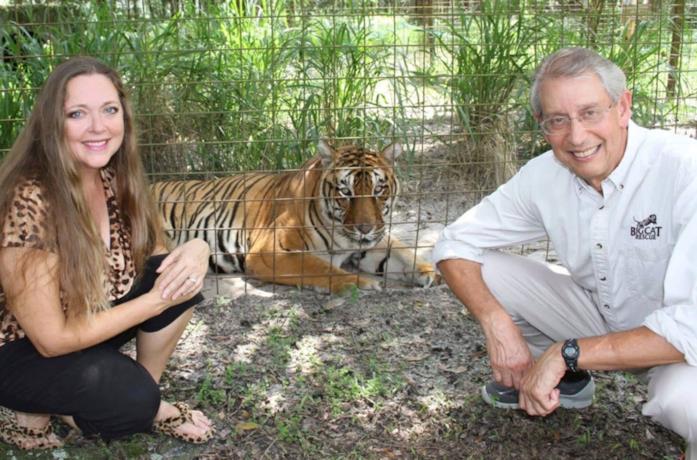 Un primo piano di Howard e Carole Baskin