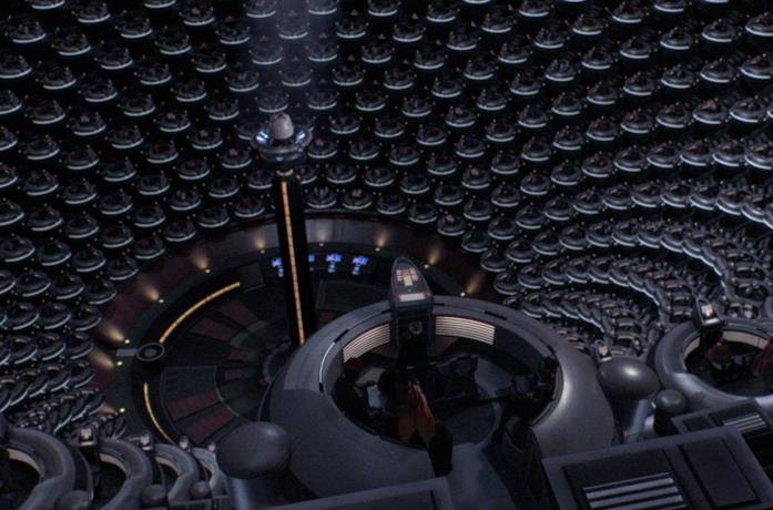 Un'immagine del Senato Galattico