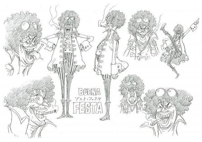 One Piece Stampede Buena Festa One Piece Film Character design Buena Festa