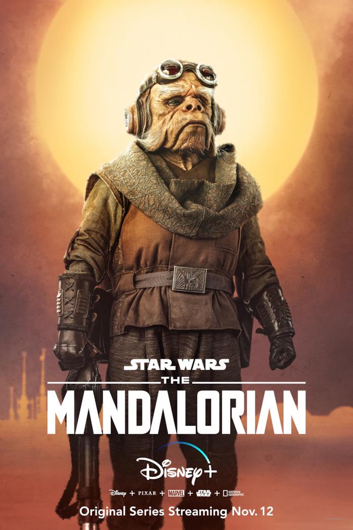 The Mandalorian arriva il 24 marzo: il trailer italiano e i personaggi della serie Il character poster di Kuiil