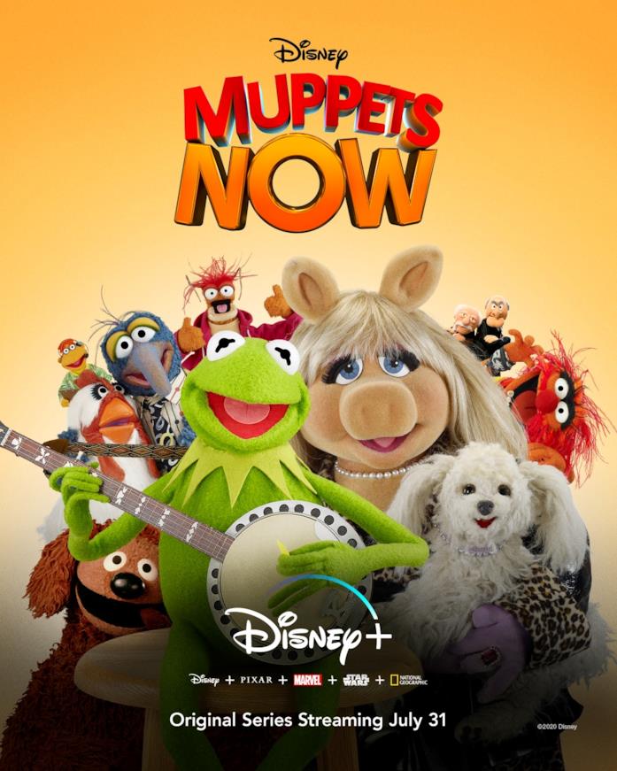 I Muppets stanno per debuttare su Disney+ a partire da fine luglio Poster di Muppets Now per Disney+