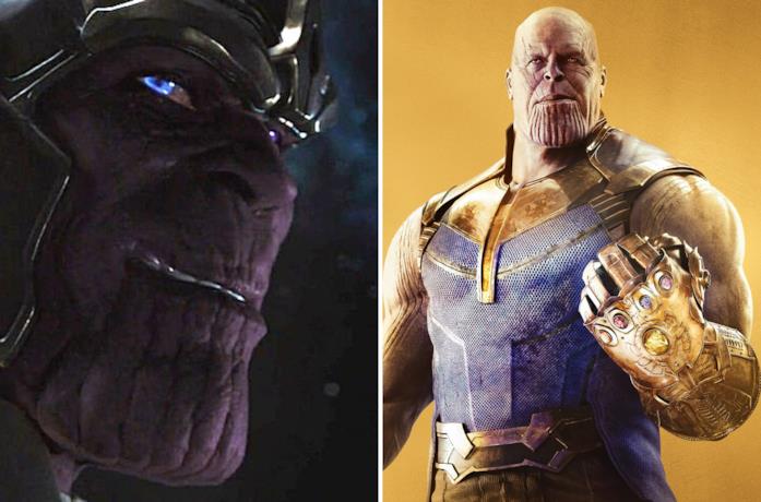 Il Thanos di The Avengers e quello di Avengers: Infinity War