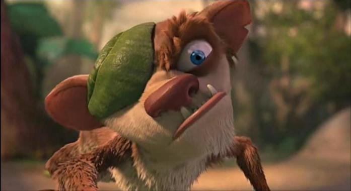 Buck Buck in una scena della saga de L'era glaciale