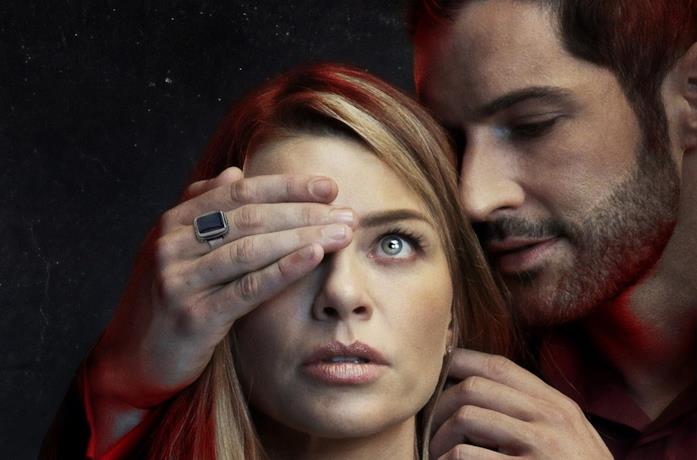 Lucifer e Chloe nella serie TV Lucifer di Netflix