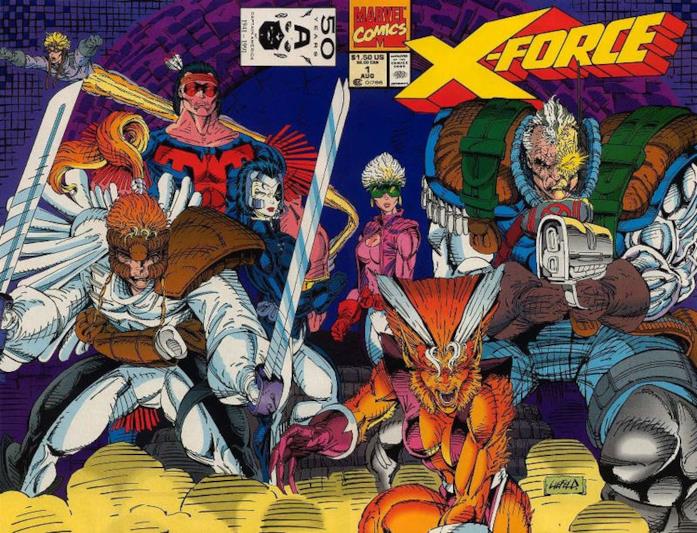 La prima formazione di X-Force La cover di X-Force 0