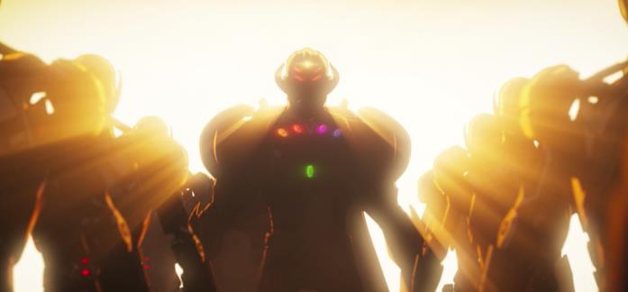 What If...? Ultron/Visione nell'episodio finale Ultron con le Gemme dell'Infinito