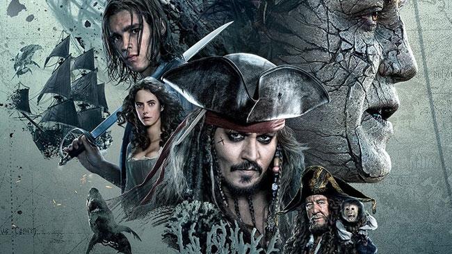 Jack Sparrow e soci in Pirati dei Caraibi - La Vendetta di Salazar