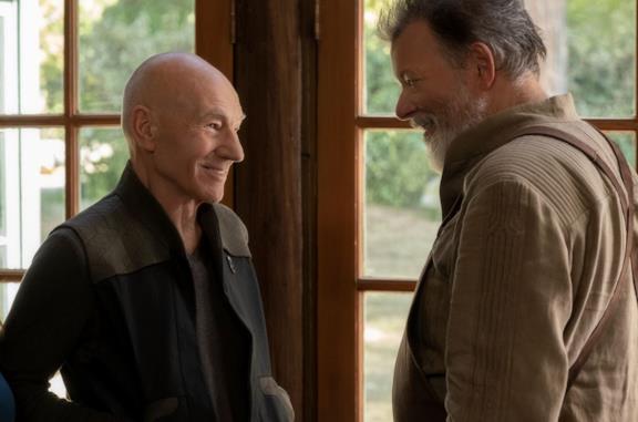 Il Capitano Jean Luc Picard con una vecchia conoscenza in Star Trek: Picard
