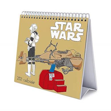 Calendario da Tavolo 2021 Star Wars Classics, calendario da scrivania 2021, 20 x 18 cm