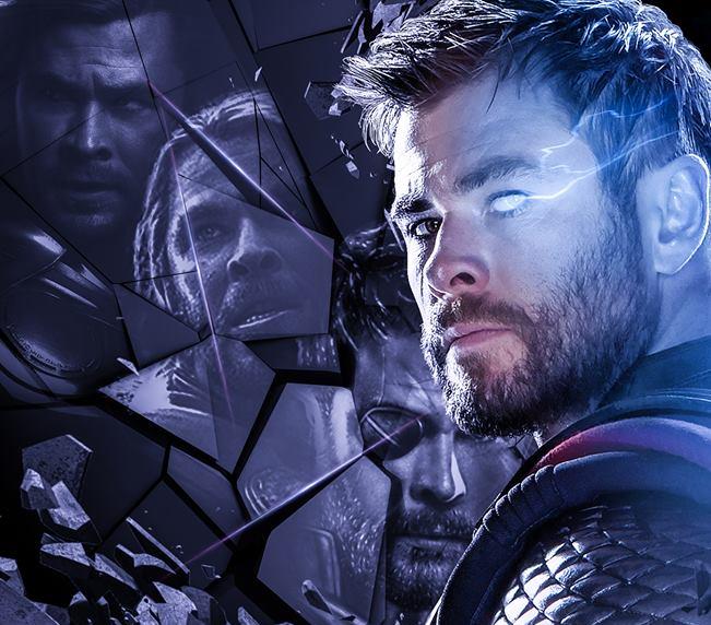 Thor nel character poster di Avengers: Endgame che lo vede protagonista Poster di Avengers: Endgame dedicato a Thor