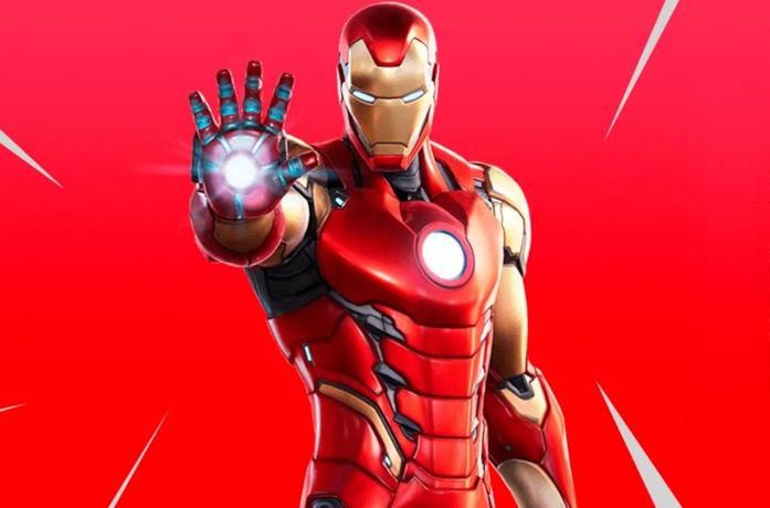 Un'immagine di Iron Man in Fortnite