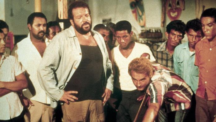 Bud Spencer e Terence Hill, la classifica dei 10 migliori film Bud Spencer e Terence Hill in una scena del film ...più forte ragazzi!