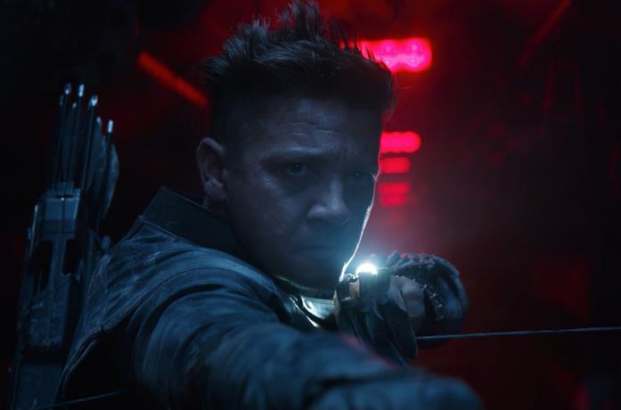 Un primo piano di Hawkeye