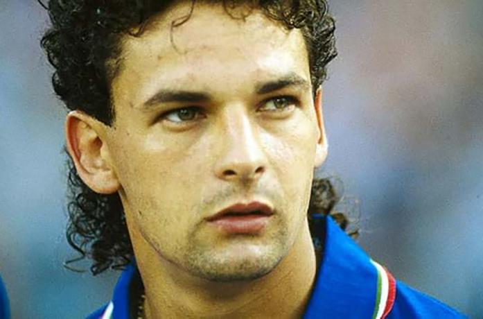 Primo piano di Roberto Baggio