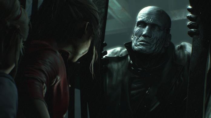 Claire e Sherry braccate dal Tyrant-00 in Resident Evil 2