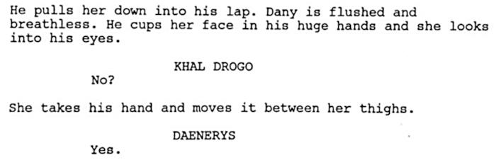 Lo script del pilot di GoT della Cushing Memorial Library Lo script del pilot di GoT mai andato in onda: la prima notte di nozze tra Daenerys e Khal Drogo