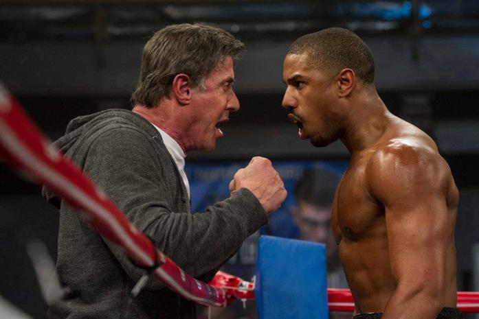 Sylvester Stallone e Michael B. Jordan in Creed II