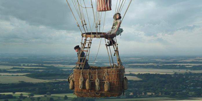 The Aeronauts, un survival movie emozionante I protagonisti di The Aeronauts a bordo della mongolfiera