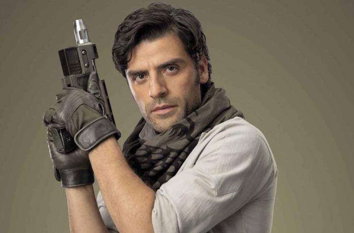 Oscar Isaac nei panni di Poe Dameron