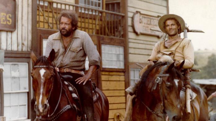 Bud Spencer e Terence Hill in una scena del film