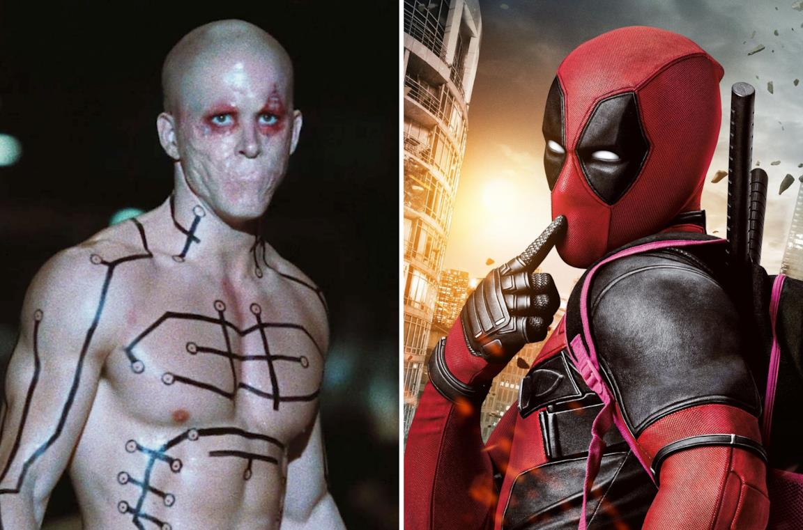 Le due versioni live-action di Deadpool