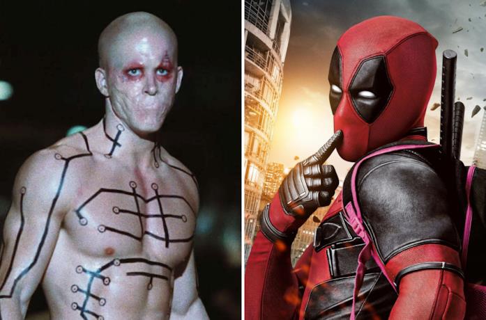 Le due versioni live-action di Deadpool