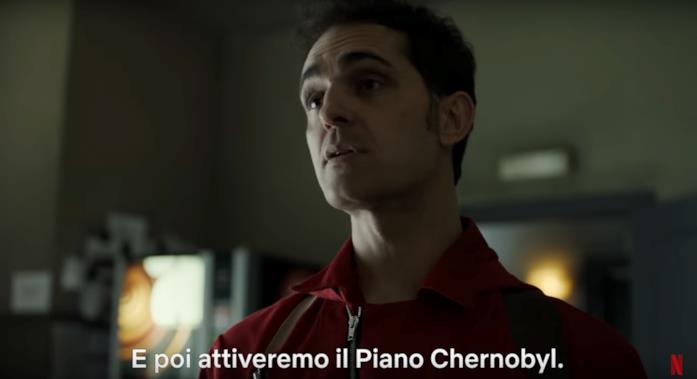 La Casa di Carta Berlino in una scena de La Casa di Carta con il piano Chernobyl