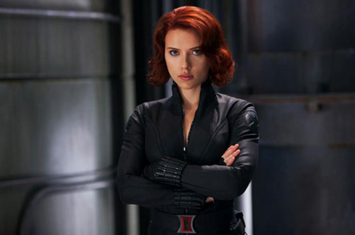 Black Widow Natasha Romanoff in una scena di Avengers
