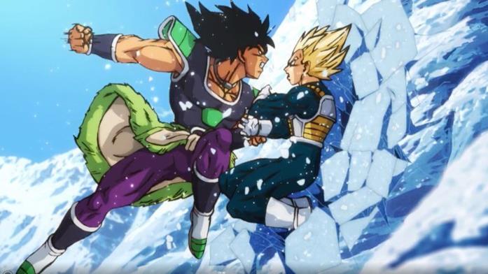 Dragon Ball Super Broly Broly vs Vegeta Broly combatte contro Vegeta