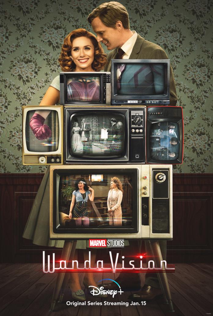 WandaVision: la locandina Wanda e Visione nella locandina della loro serie
