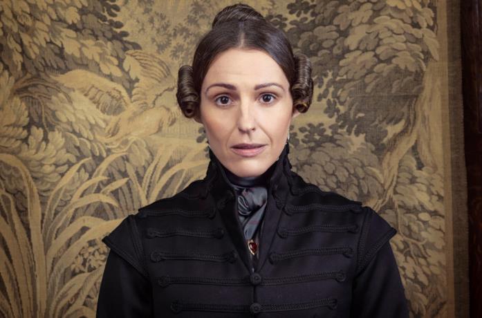 Un primo piano di Suranne Jones nella serie TV Gentleman Jack