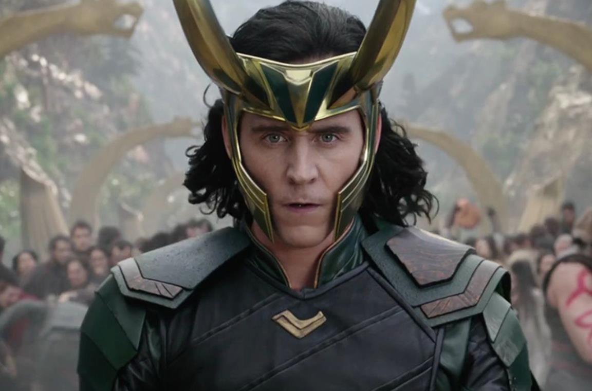 Loki in una scena tratta dalla saga cinematografica di Thor