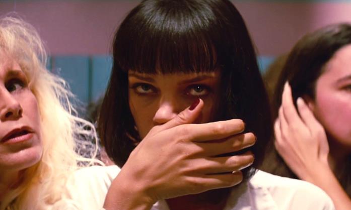 Uma Thurman è Mia Wallace in Pulp Fiction