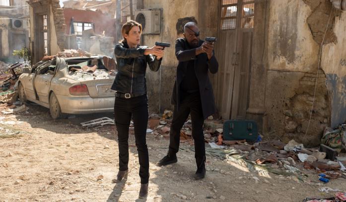 Nick Fury e Maria Hill ci preparano alla Secret Invasion? Nick Fury e Maria Hill nelle scene iniziali di Spider-Man: Far From Home