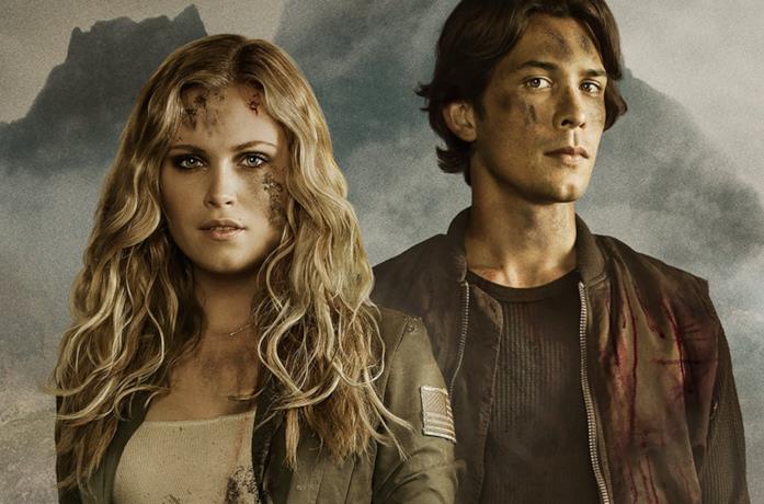 Primo piano di Eliza Taylor e Bob Morley