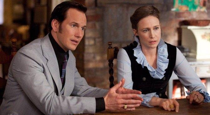 Scena the conjuring Patrick Wilson e Vera Farmiga